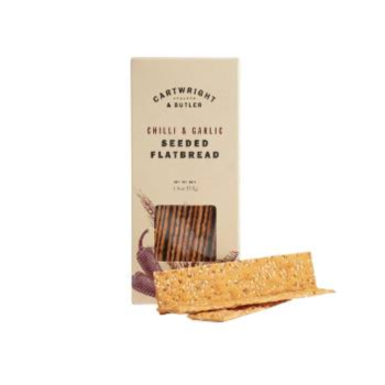 Cartwright & Butler Chilli & Garlic Seeded Flatbread Crackers (130g)