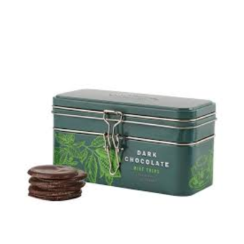 Cartwright & Butler Dark Chocolate Mint Thins in Treasure Chest Tin (150g)