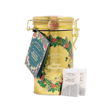 Cartwright & Butler Merry Christmas English Breakfast Tea Caddy 30s (90g)