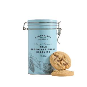 Cartwright & Butler Milk Chocolate Chunk Biscuits in Tin (200g)