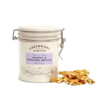 Cartwright & Butler Sweet & Salted Peanut & Popcorn Brittle in Tin (100g)