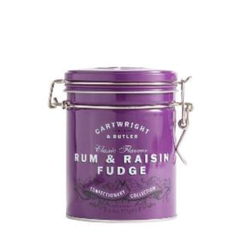 Cartwright & Butler Classic Flavour Rum & Raisin Fudge in Tin (175g)