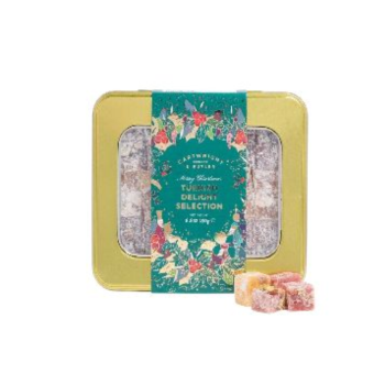 Cartwright & Butler Merry Christmas Turkish Delight Selection in Tin (250g)