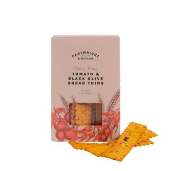 Cartwright & Butler Tomato & Black Olive Bread Thins (100g)