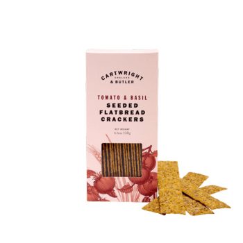 Cartwright & Butler Tomato & Basil Seeded Flatbread Crackers (130g)