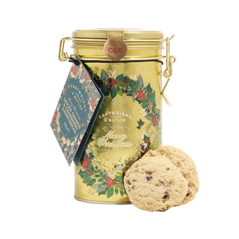 Cartwright & Butler Spiced Orange & Cranberry Shortbread in Tin (200g)