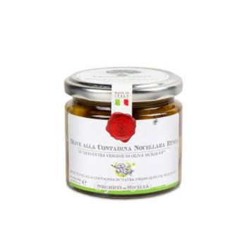 Frantoi Cutrera Green Olives Alla Contadina in Extra Virgin Olive Oil   (190g)