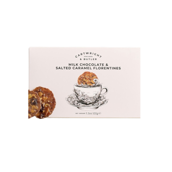 Cartwright & Butler Milk Chocolate & Salted Caramel Florentines (100g)