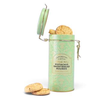 Cartwright & Butler Pistachio Shortbread Rounds in Tin (150g)