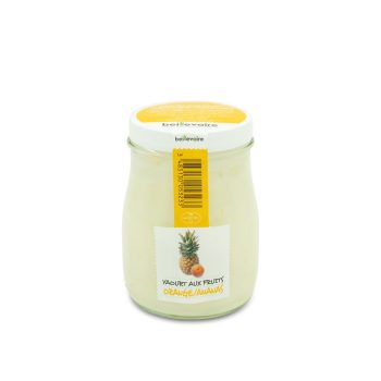 Beillevaire Orange & Pineapple Yogurt in Glass Jar (180g)