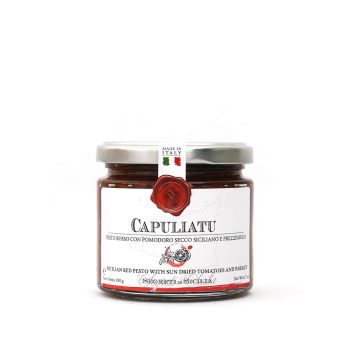 Frantoi Cutrera Sicilian Red Pesto with Sun Dried Tomatoes and Parsley (190g)