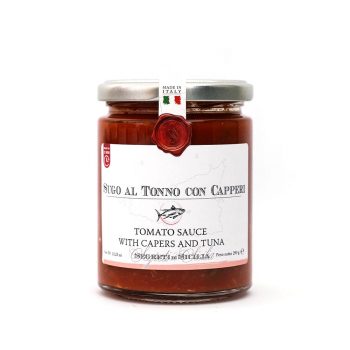 Frantoi Cutrera Tomato Sauce with Capers and Tuna (290g)