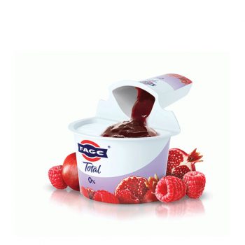 FAGE Total 0% Greek Yogurt Split Cup Raspberry & Pomegranate (170g)